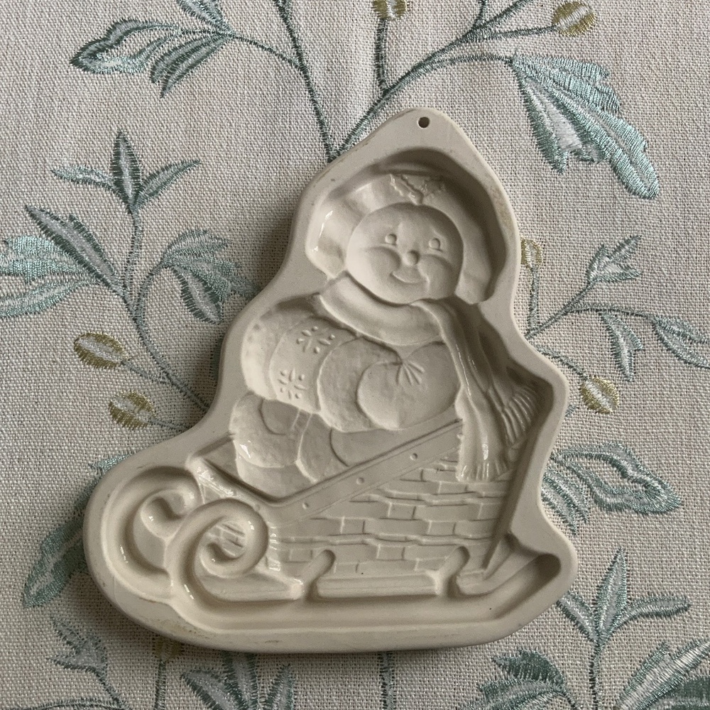 Longaberger vintage chilly sleigh bells cookie mold 1998